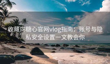 收藏向糖心官网vlog指南：账号与隐私安全设置一文教会你