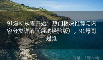 91爆料从零开始：热门板块推荐与内容分类详解（避坑经验版），91爆哥是谁