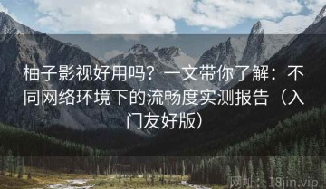 柚子影视好用吗？一文带你了解：不同网络环境下的流畅度实测报告（入门友好版）