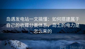 岛遇发电站一文搞懂：如何搭建属于自己的收藏分类体系，岛上的电力是怎么来的