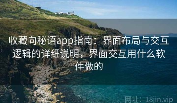 收藏向秘语app指南：界面布局与交互逻辑的详细说明，界面交互用什么软件做的