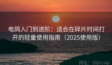 电鸽入门到进阶：适合在碎片时间打开的轻量使用指南（2025使用版）