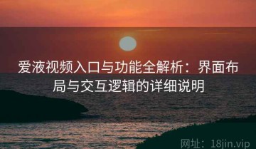 爱液视频入口与功能全解析：界面布局与交互逻辑的详细说明