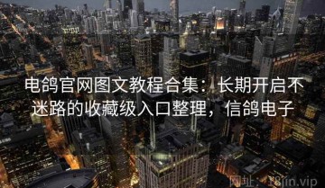电鸽官网图文教程合集：长期开启不迷路的收藏级入口整理，信鸽电子