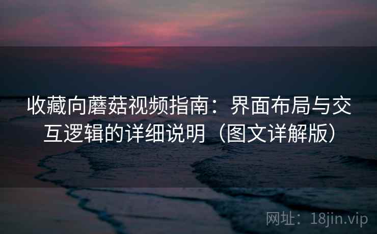收藏向蘑菇视频指南:界面布局与交互逻辑的详细说明(图文详解版) 收藏向蘑菇视频指南:界面布局与交互逻辑的详细说明(图文详解版)
