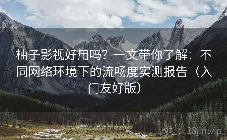 柚子影视好用吗？一文带你了解：不同网络环境下的流畅度实测报告（入门友好版）