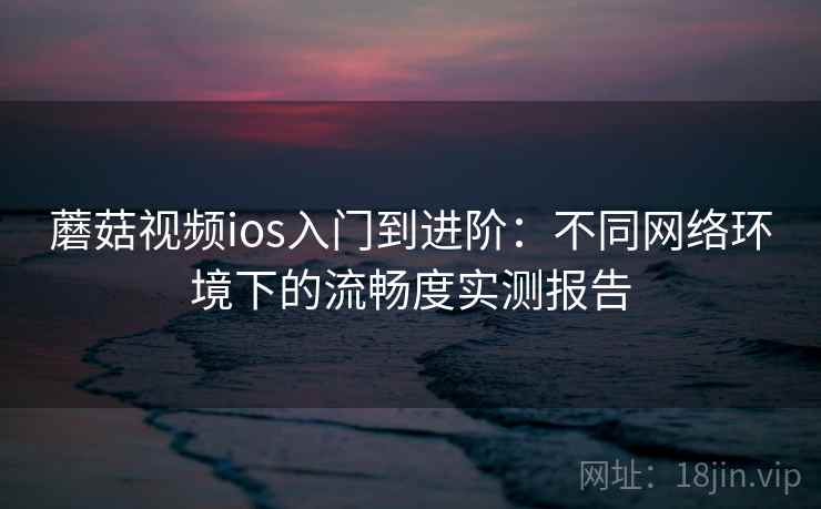 蘑菇视频ios入门到进阶：不同网络环境下的流畅度实测报告