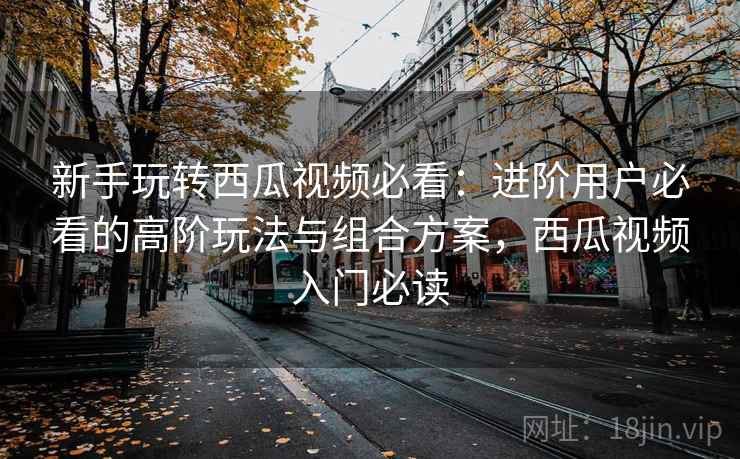 新手玩转西瓜视频必看：进阶用户必看的高阶玩法与组合方案，西瓜视频入门必读